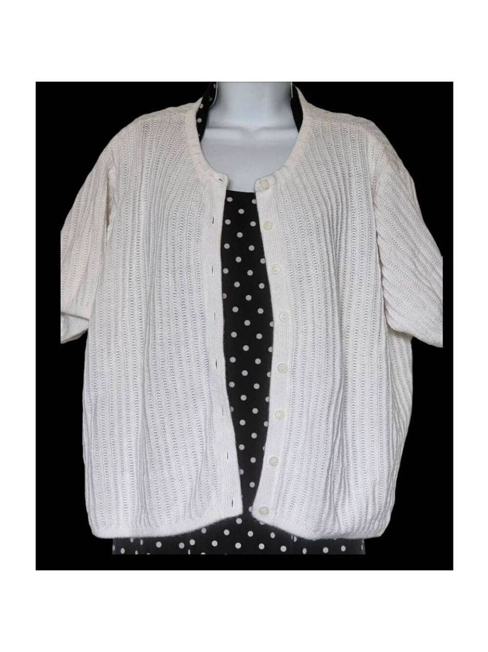 Russ White Fuzzy Cardigan